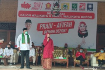 Deklarasi Calon Wali-Wakil Kota Depok Pradi Supriatna-Afifah Alia