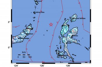 Gempa magnitudo 5,9 mengguncang Halmahera Barat