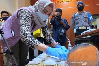 Polisi sebut sabu 891 gram diduga milik mantan napi narkoba di Palu