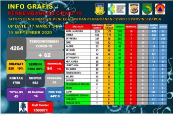 Jubir Silwanus: 826 pasien positif COVID-19 di Papua masih jalani perawatan