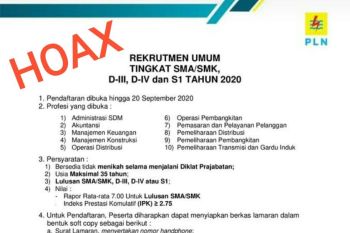 Waspada!, penipuan rekrutmen mengatasnamakan PLN