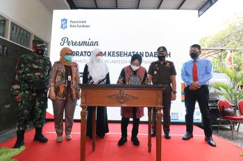 Peresmian Labkesda Bukti Surabaya Serius Tangani COVID-19