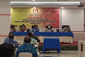 KPU Kabupaten Keerom uji publik DPS pilkada serentak