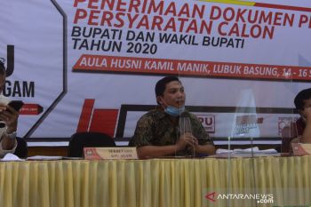 KPU Agam tetapkan dua pasangan calon bupati-wakil bupati, dua nyusul