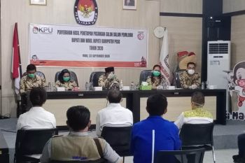 KPU Poso  tetapkan tiga pasangan calon bupati