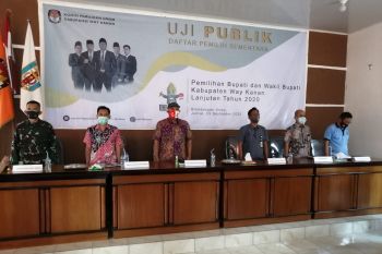 KPU Waykanan Lampung uji publik DPS Pilkada 2020
