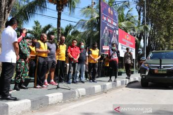 Polda Sulteng  apresiasi komunitas otomotif bantu warga terdampak wabah