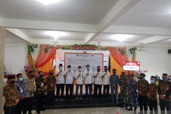 Polres Lingga berikan pengamanan pencabutan nomor urut paslon