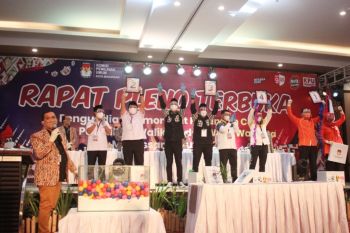 KPU Kota Makassar bagi empat zona kampanye paslon wali kota