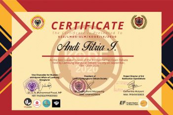 Mahasiswa Unhas raih "Best Novice Speaker" pada ajang debat bahasa Inggris
