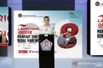 Pemerintah menetapkan hasil penjualan ORI018 Rp12,97 triliun