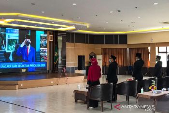 Upacara Hari Kesaktian Pancasila  dilakukan secara virtual