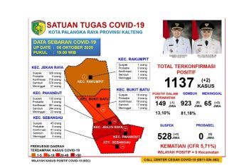 Sebanyak 149 pasien COVID-19 di Palangka Raya masih jalani perawatan