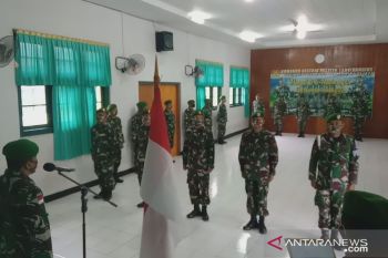 16 prajurit Kodim Kepulauan Sangihe naik pangkat
