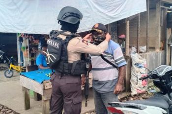 Polres Yahukimo gelar operasi yustisi pendisplinan prokes penggunaan masker