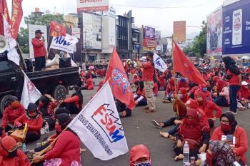 Polisi terus pantau aksi demo UU Cipta Kerja