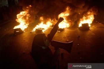 Demo tolak Undang-undang (UU) Omnibus Law Cipta Kerja