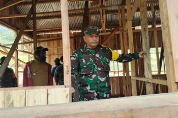 Tim Wasev Kodam XVII/Cenderawasih awasi fisik bangunan TMMD Kampung Nioga
