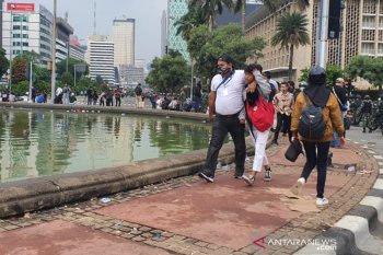 Polisi amankan 500 orang massa anarkis di Jakarta hingga Selasa sore