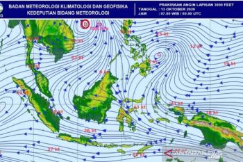 BMKG sebut 27,5 persen wilayah Indonesia alami hujan di atas normal