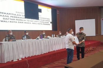 KPU Manado tetapkan DPT Pilkada 328.539 Orang