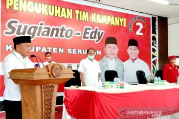 Sugianto Sabran kukuhkan tim kampanye di Seruyan