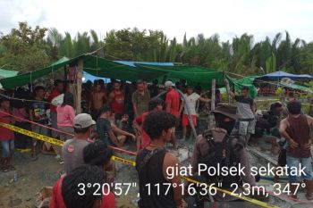 Lima penambang emas tewas tertimbun lumpur di Sekatak