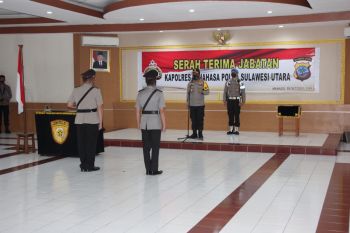 AKBP Henzly Moningkey jabat Kapolres Minahasa