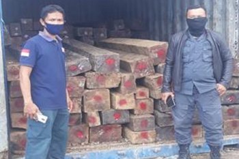 Berkas perkara158 kayu hitam olahan ilegal dilimpahkan  ke Kejari Kendari