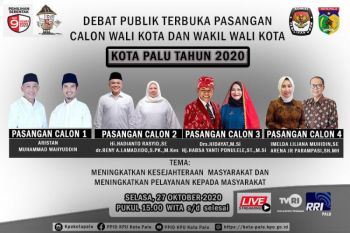Empat pasang calon wali kota Palu  ungkap cara atasi COVID-19