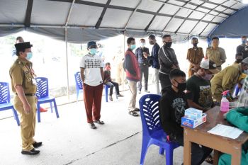 Pemkot Bandarlampung  tes cepat 2.878 orang yang hendak ke kota setempat