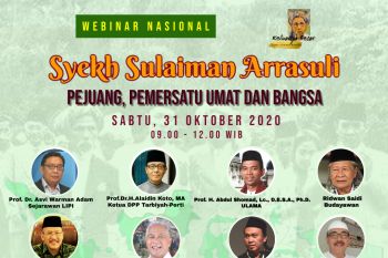 Syekh Sulaiman Arrasuli diusulkan jadi Pahlawan Nasional, beografi dibedah dalam Webiner Nasional