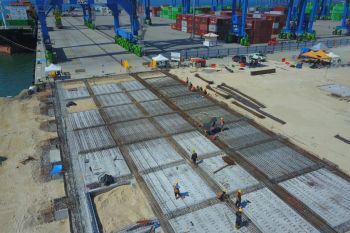 Pembangunan Makassar New Port tahap I A rampung 100 persen dilanjutkan tahap IB-C