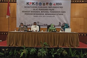 KPK sosialisasikan alat rekam pajak online kepada lima Pemda di Sulut