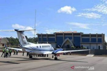 Bandara Haji Muhammad Sidik  diresmikan Jokowi pada 18 Maret