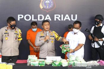 Polda Riau gulung bandar sabu 20 kg berbungkus Milo di Bengkalis dan Pelalawan, dua tewas