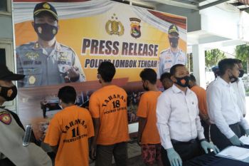 Dua pekan, Polres Lombok Tengah jebloskan 9 penjahat ke sel