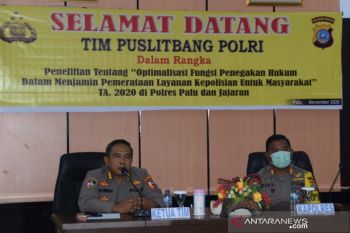 Puslitbang Polri gelar FGD tingkatkan pelayanan di Polres Palu