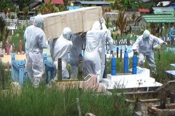 Pemulangan jenazah COVID-19 di Kotim ini dikawal ketat satgas