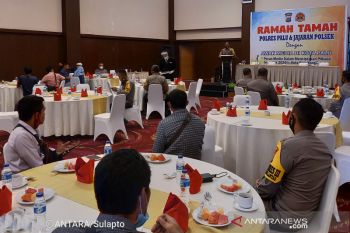Polres Palu jalin sinergitas dengan wartawan jelang pilkada serentak