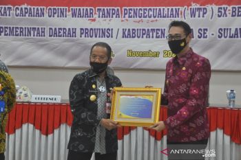 Pemprov Sulteng enam kali berturut-turut  raih opini WTP