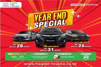 Year End Special Toyota  akhir tahun waktu yang tepat membeli Toyota baru