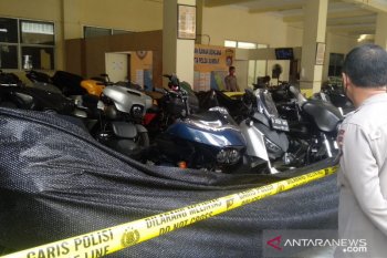 24 unit motor gede rombongan penganiayaan prajurit TNI dipindahkan ke Mapolda Sumbar