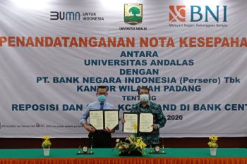 BNI Wilayah Padang MoU dengan UNAND terkait Reposisi KCP UNAND