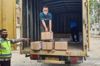 KPU Pasaman Barat terima surat suara calon bupati-wakil bupati untuk Pilkada 2020