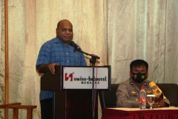 Wakapolda Papua tatap muka dengan personel Polres Merauke