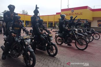 Polres Palu gelar latihan Dalmas pengamanan Pilkada serentak