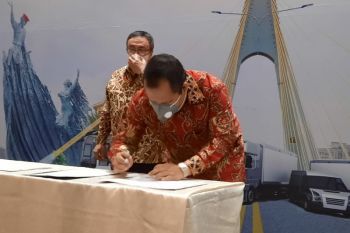 Kemenhub serahkan aset dan operasional roro Insit - Pecah Buyung ke Pemda Meranti