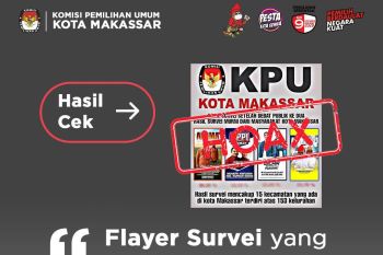 KPU Makassar klarifikasi hoaks gunakan logo KPU survei paslon wali kota