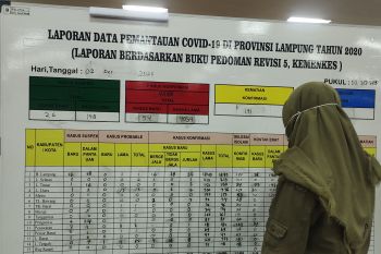 Kasus harian COVID-19 Lampung bertambah 54, jumlah totalnya jadi 4.088